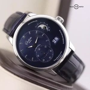 Glashutte PanoMaticLunar Automatic Blue Dial Men’s Watch 1-90-02-46-32-01