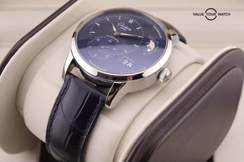 Glashutte PanoMaticLunar Automatic Blue Dial Men's Watch 1-90-02-46-32-01 - Image 8