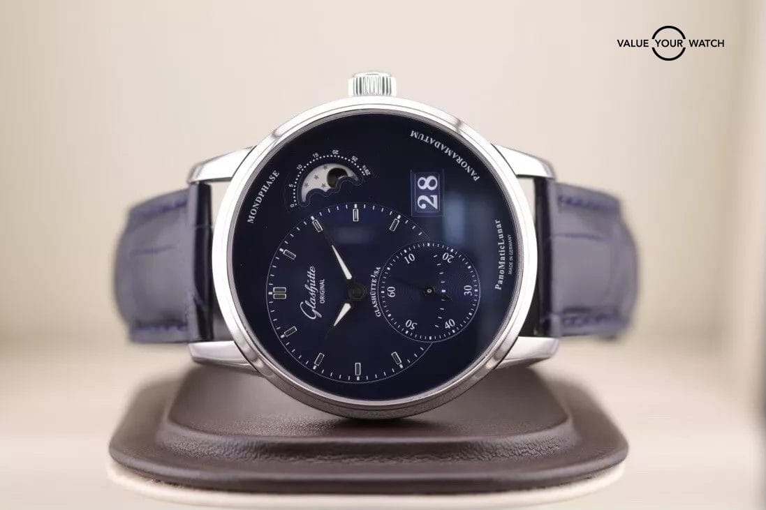Glashutte PanoMaticLunar Automatic Blue Dial Men's Watch 1-90-02-46-32-01 - Image 11