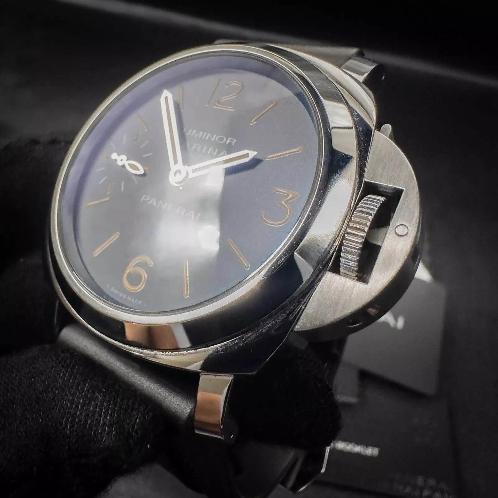 Panerai Luminor Marina Blue Logo Acciaio PAM00631 Complete Set 44mm Extra Straps - Image 16