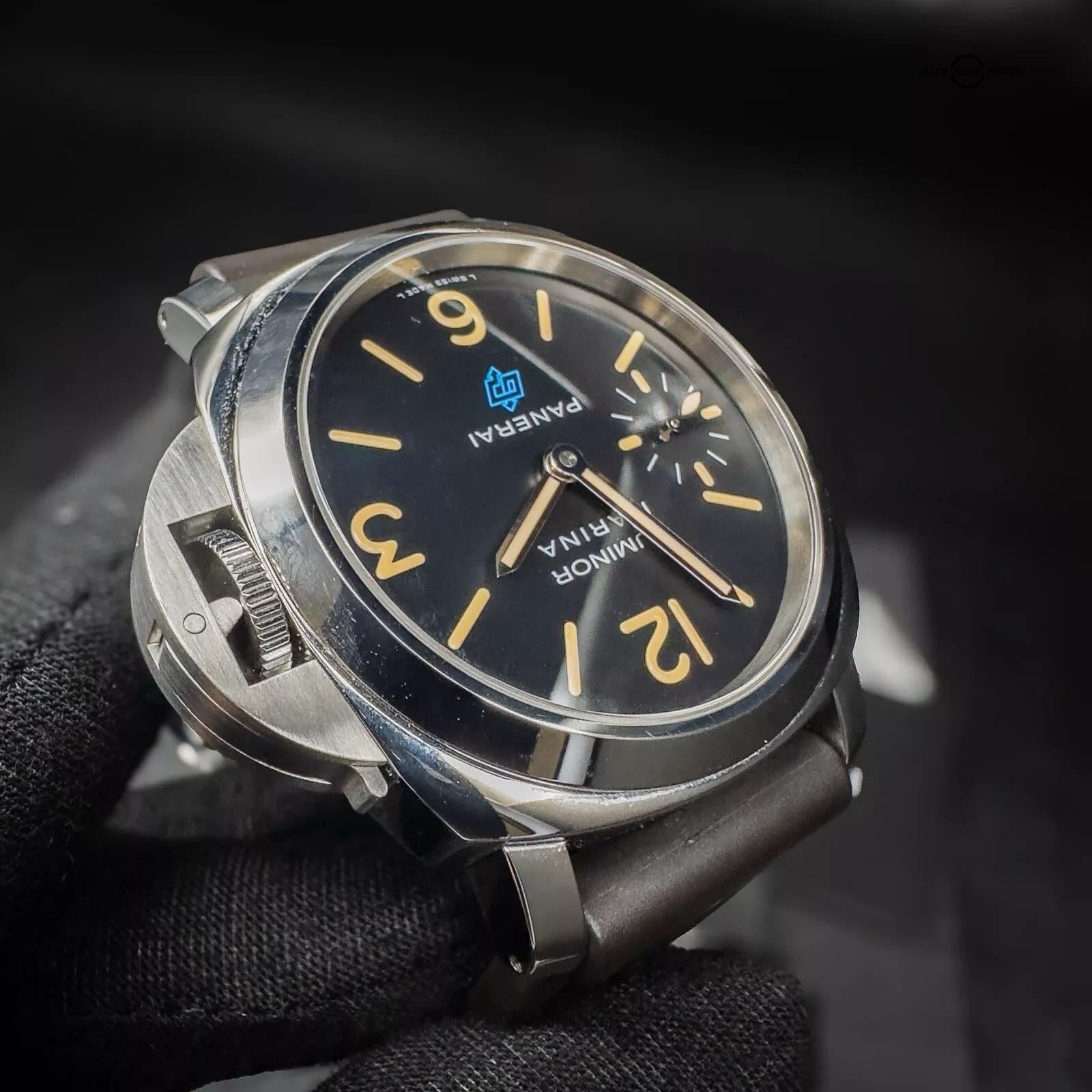 Panerai Luminor Marina Blue Logo Acciaio PAM00631 Complete Set 44mm Extra Straps - Image 6