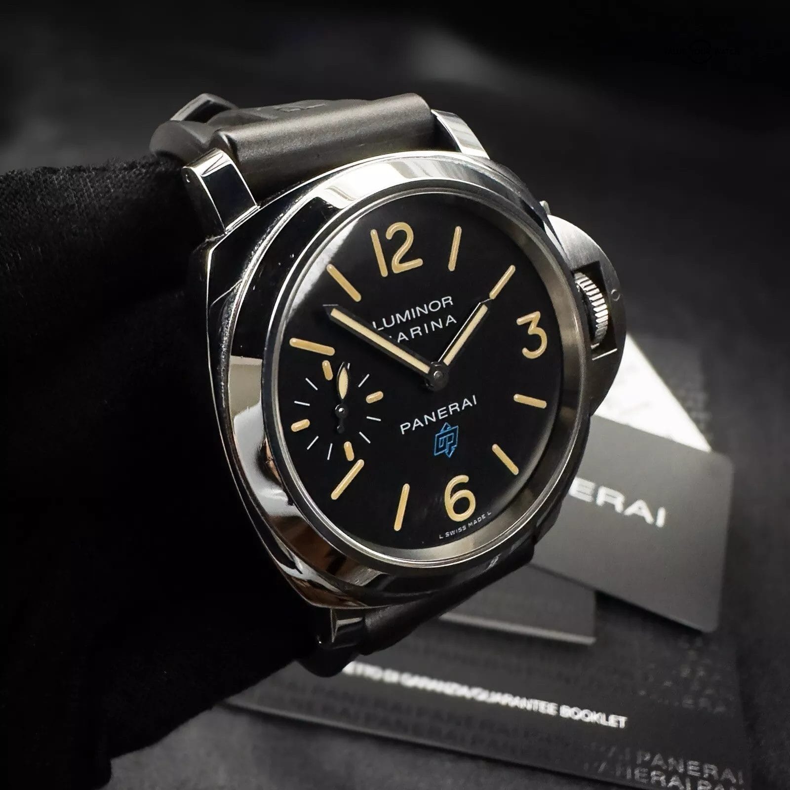 Panerai Luminor Marina Blue Logo Acciaio PAM00631 Complete Set 44mm Extra Straps - Image 14