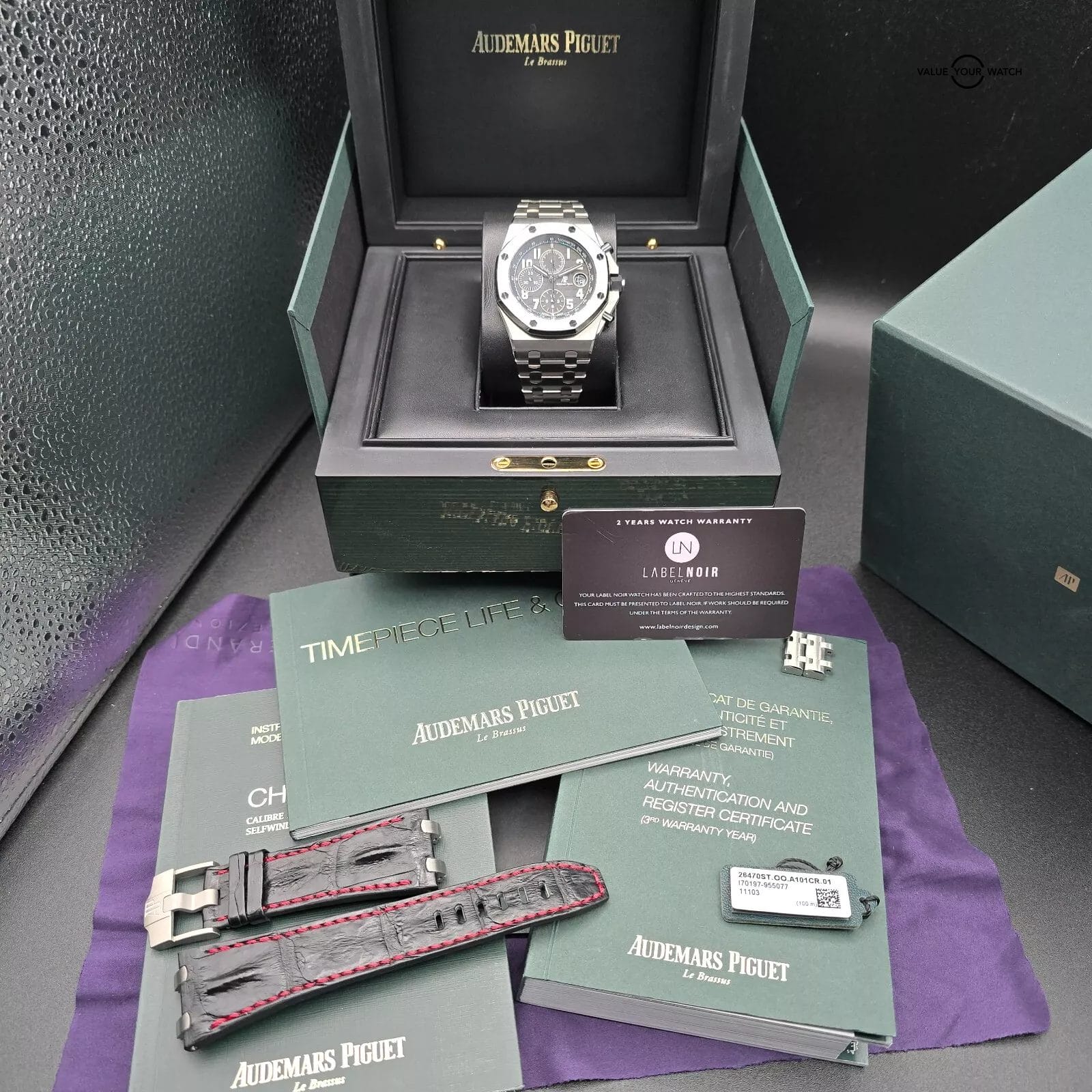 Audemars Piguet Royal Oak Offshore Men's Black Watch - 26470ST.OO.A028CR.01 - Image 2