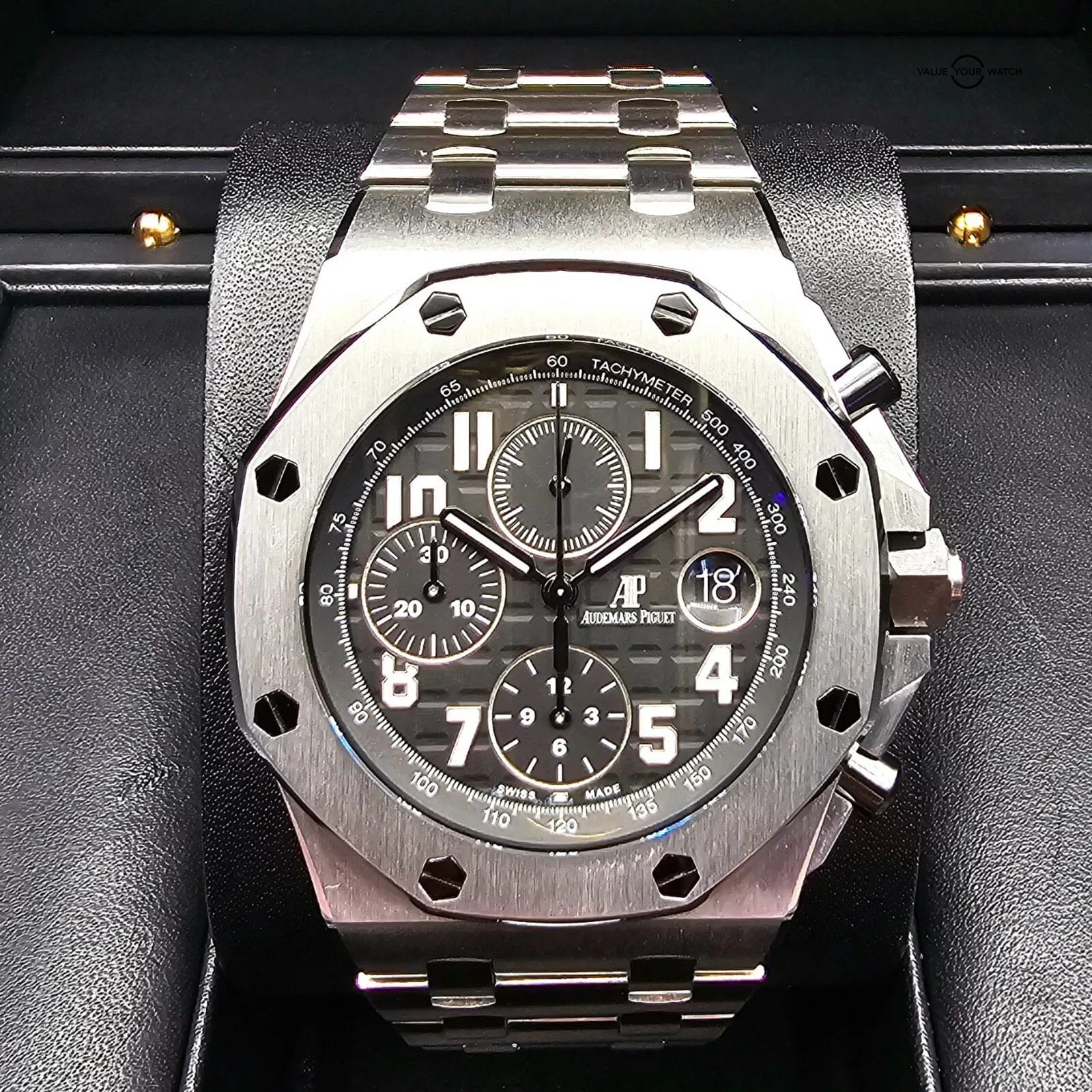 Audemars Piguet Royal Oak Offshore Men's Black Watch - 26470ST.OO.A028CR.01