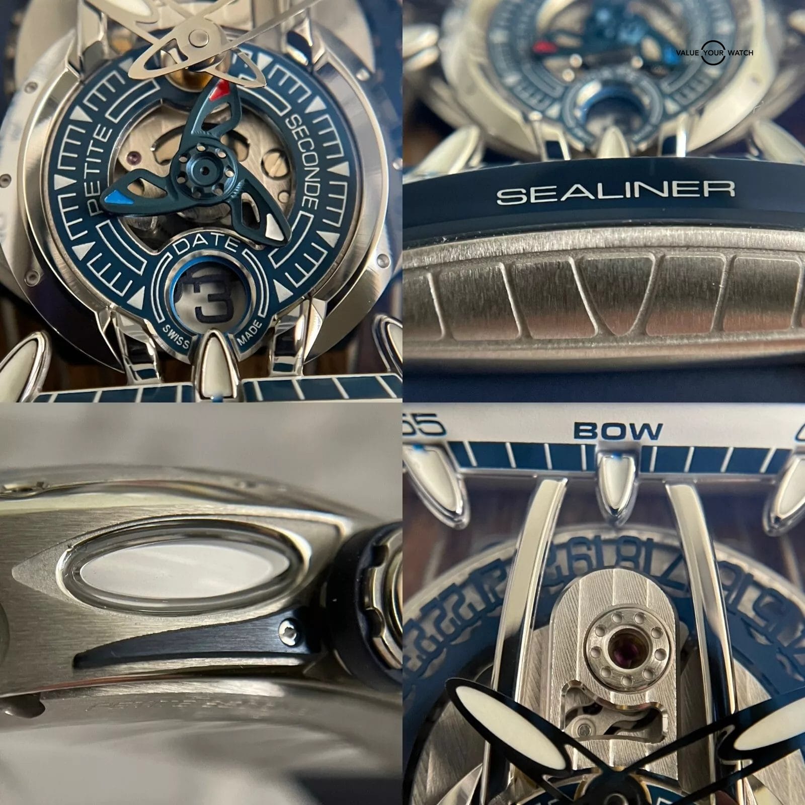 CVSTOS Sealiner PS Steel 41mm Skeleton Navy Blue - C00103.4106001-BRAND NEW '23 - Image 10