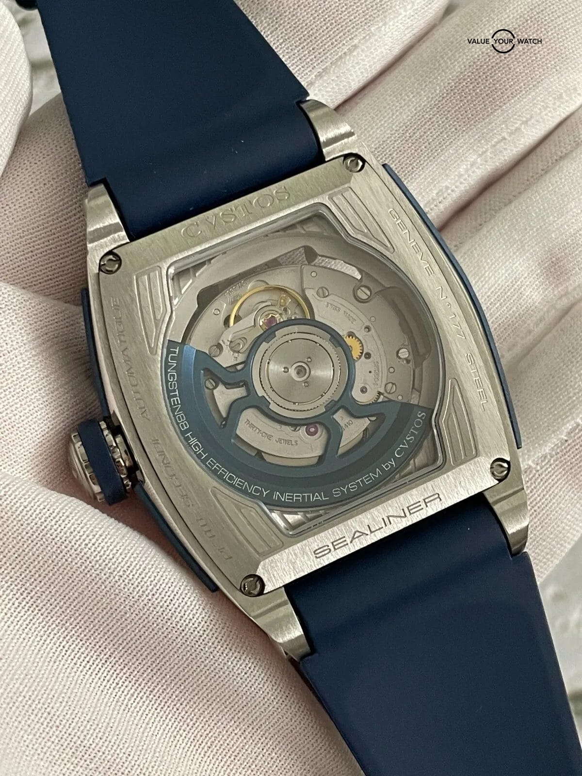 CVSTOS Sealiner PS Steel 41mm Skeleton Navy Blue - C00103.4106001-BRAND NEW '23 - Image 12