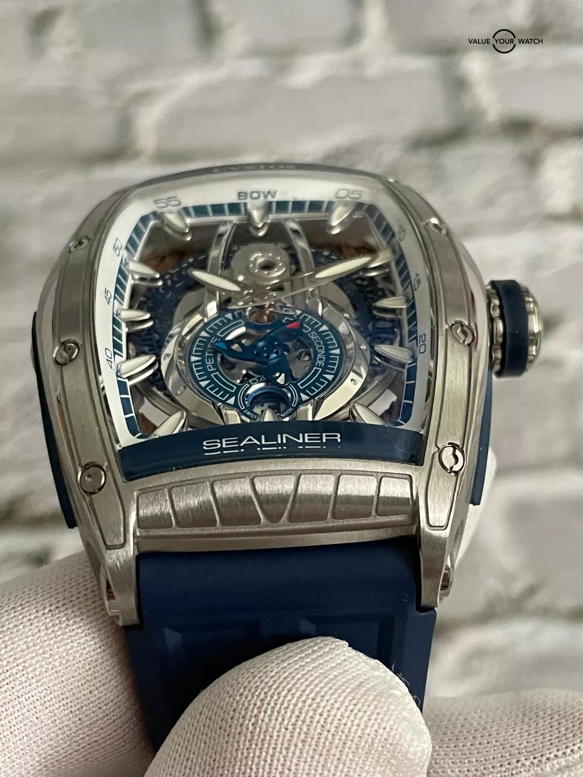 CVSTOS Sealiner PS Steel 41mm Skeleton Navy Blue - C00103.4106001-BRAND NEW '23 - Image 13