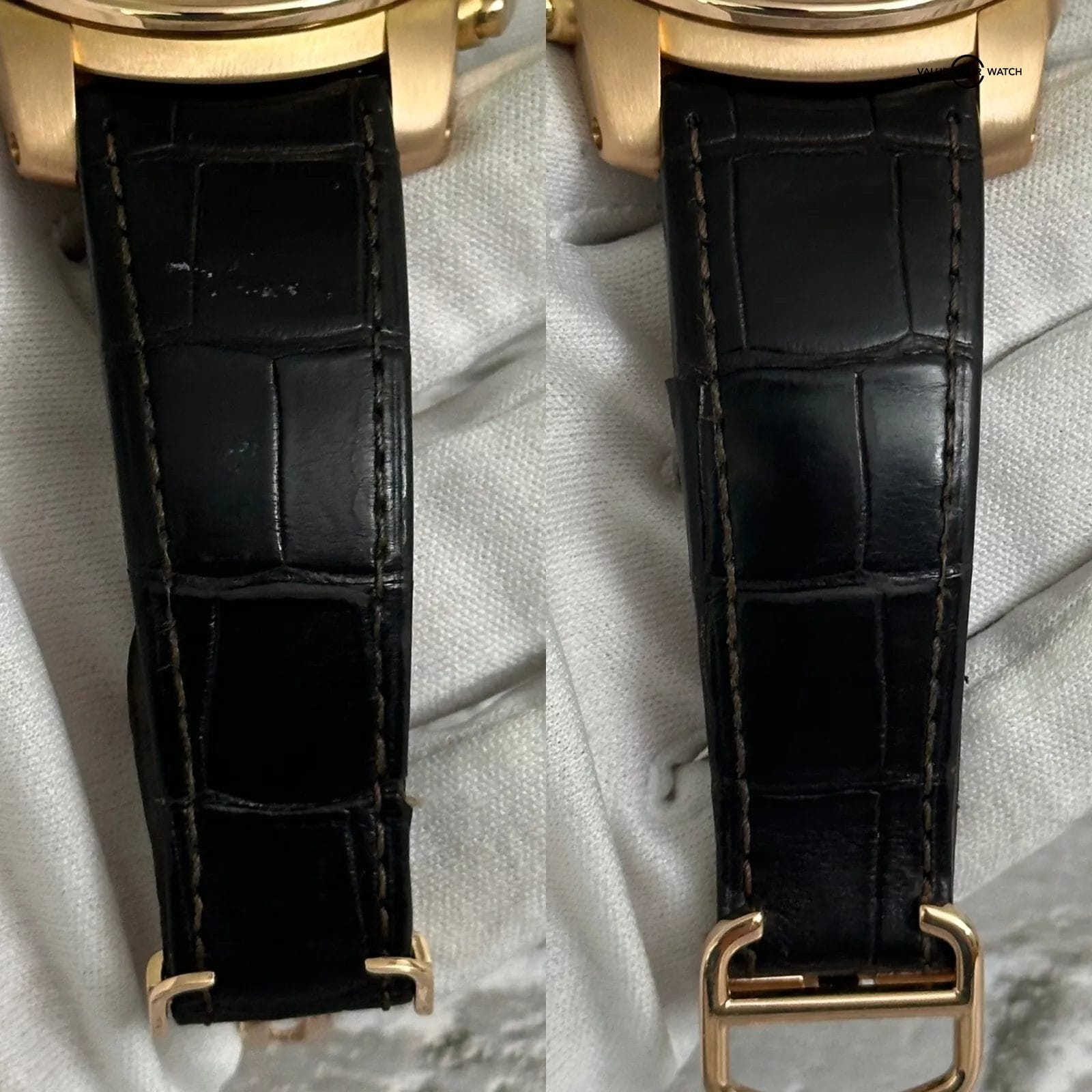 Cartier Calibre De Cartier Chronograph 18k Rose Gold Alligator 42mm W7100044 - Image 6