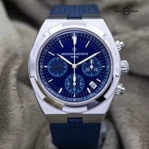 2021 Vacheron Constantin Overseas Chronograph 5500V Blue 42mm VC Serviced Set