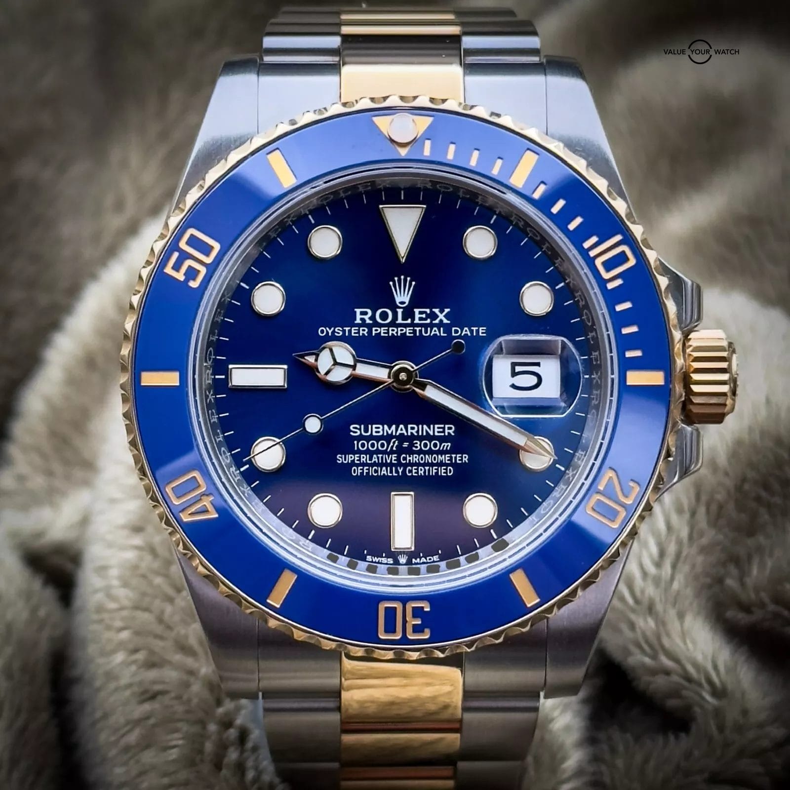 Rolex Submariner Date Two Tone “Bluesy” Ceramic 41mm 126613LB - 2021 Full Set