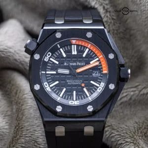 Audemars Piguet Royal Oak Offshore Diver 42mm AP 15707CE Black Orange Dial