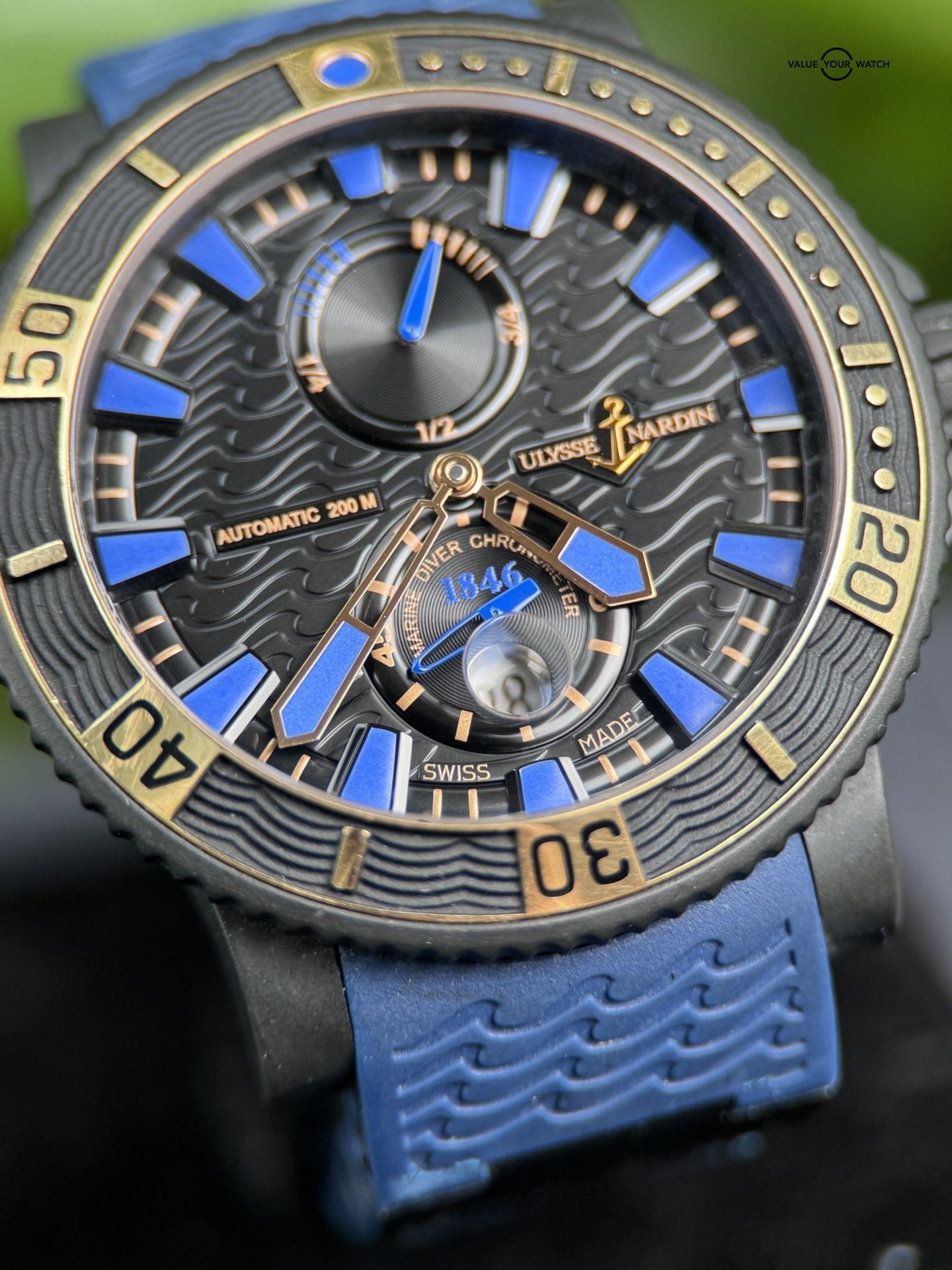 Diver Watches The Ulysse Nardin Ulysse Nardin Diver Black Sea Marine Limited Edition Value Your