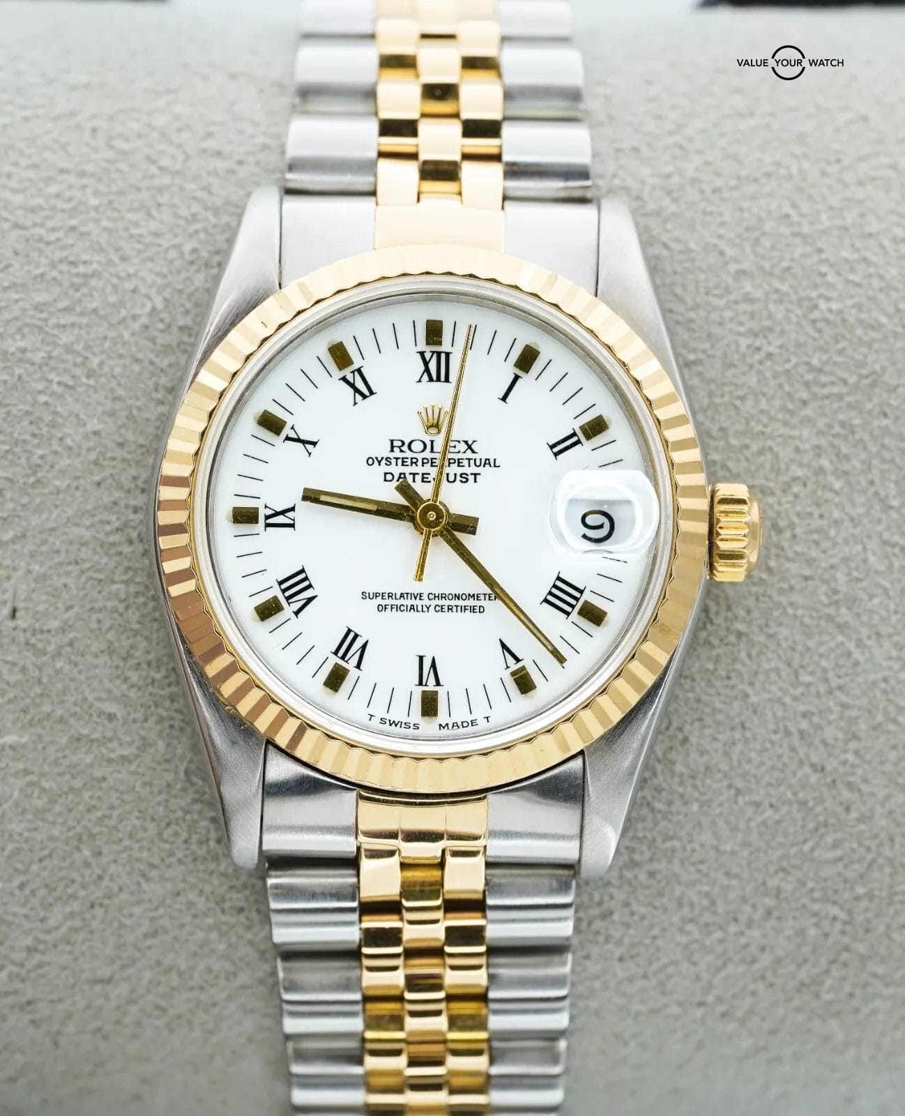 Rolex Datejust 31mm Two Tone Midsize 68273 White Dial with BOXES! - Image 16