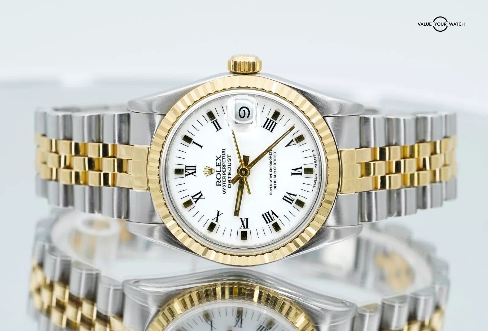 Rolex Datejust 31mm Two Tone Midsize 68273 White Dial with BOXES! - Image 13