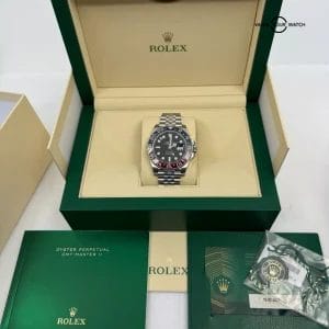 2021 Unpolished NOS Unworn Pepsi Box/Papers GMT-Master II Red Blue Ceramic Bezel