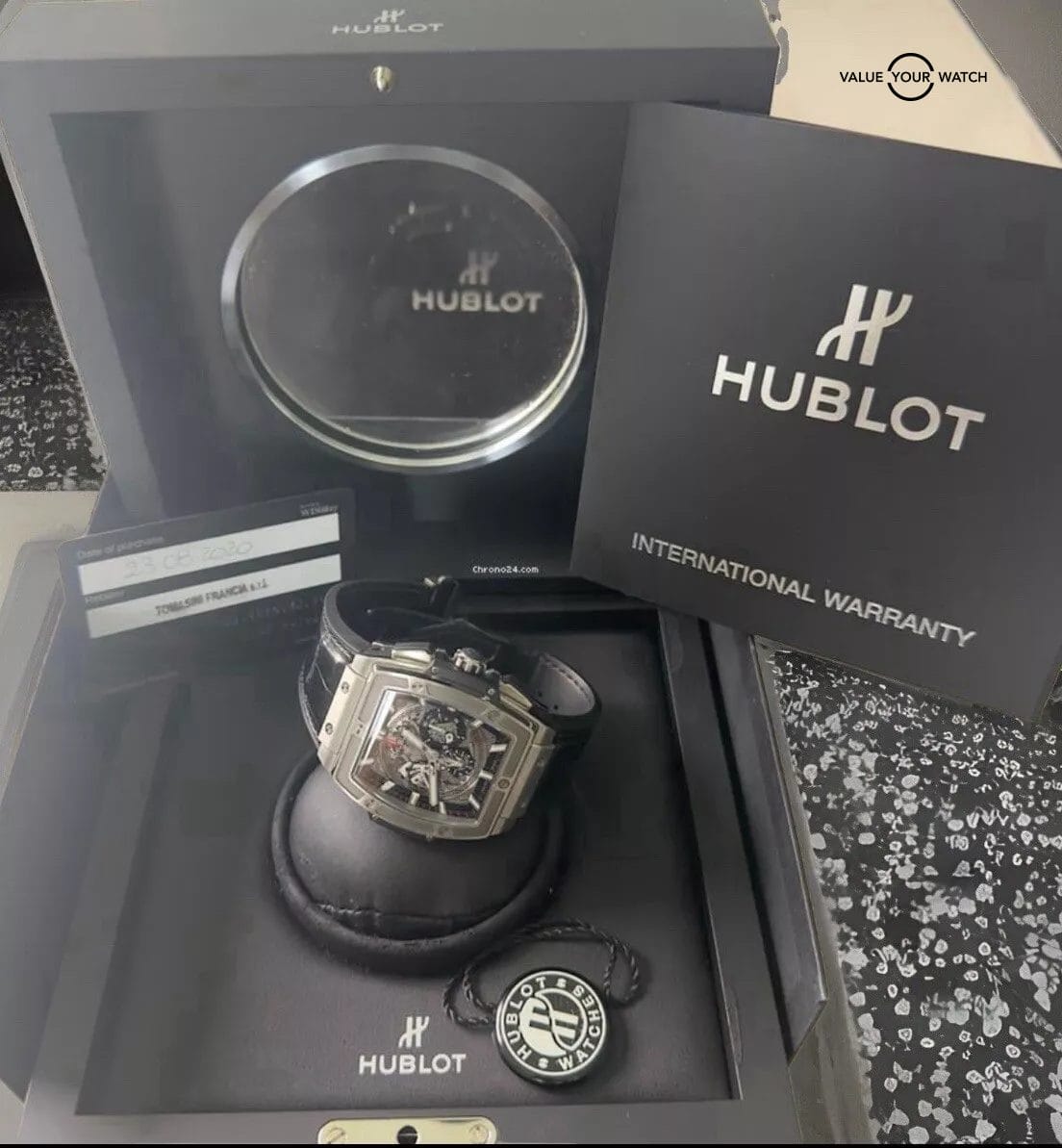 Hublot Spirit of Big Bang Titanium Skeleton Dial, 601.NX.0173.LR Set-Box & Card - Image 13