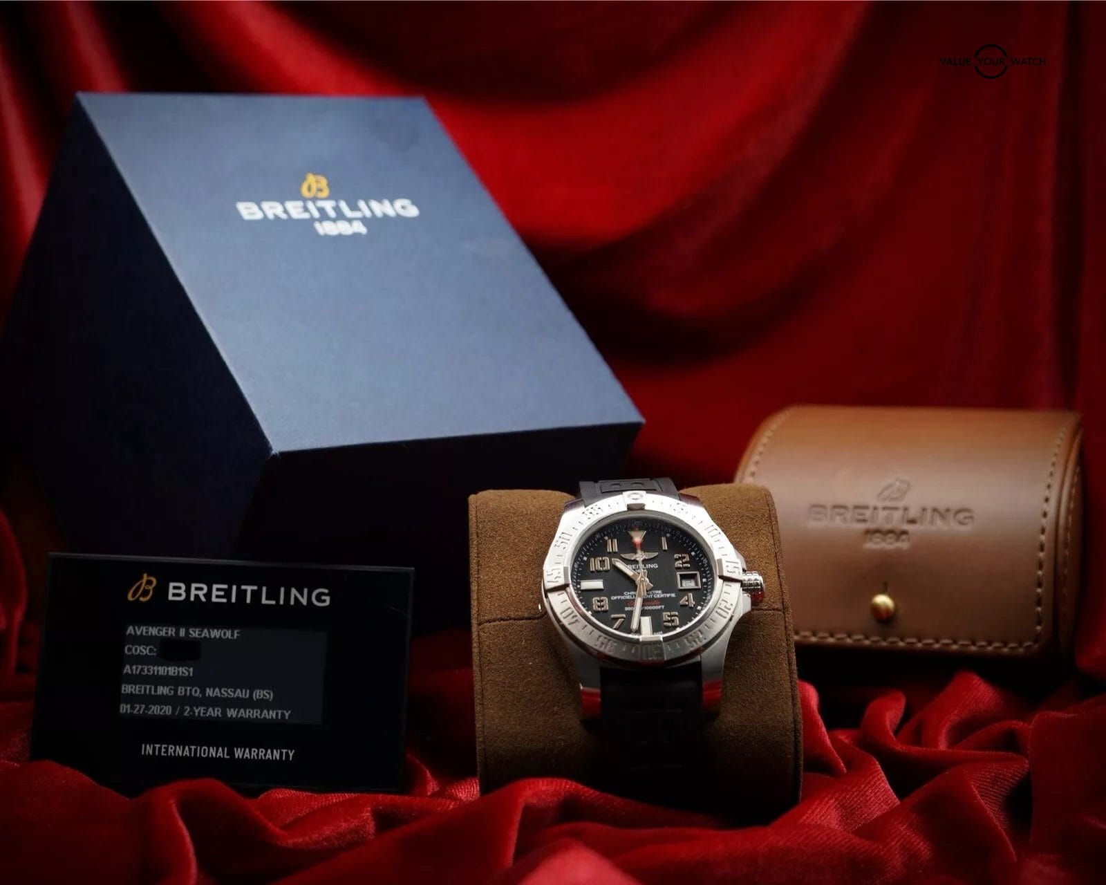 Breitling Avenger Seawolf 45mm - A17331 Black Dial - Full Set Both Box & Cards - Image 5