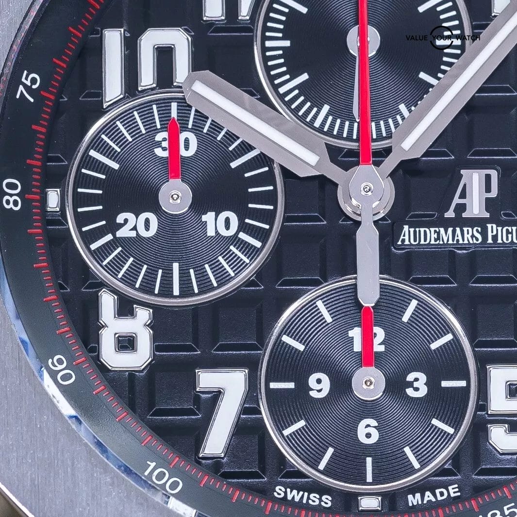 Audemars Piguet Royal Oak Offshore Chrono 42mm AP Vampire – 26470ST – Full Set - Image 17