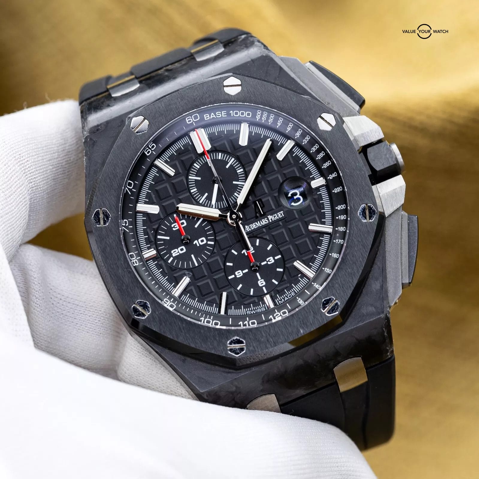 Audemars Piguet Royal Oak Offshore Chronograph 44mm Carbon Fiber Ceremic 26400AU - Image 4