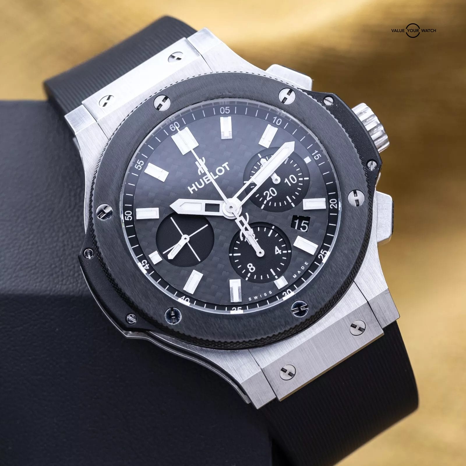 Hublot Big Bang 44mm Ceramic Carbon Steel Chronograph 301.SM.1770.RX - Full Set - Image 5