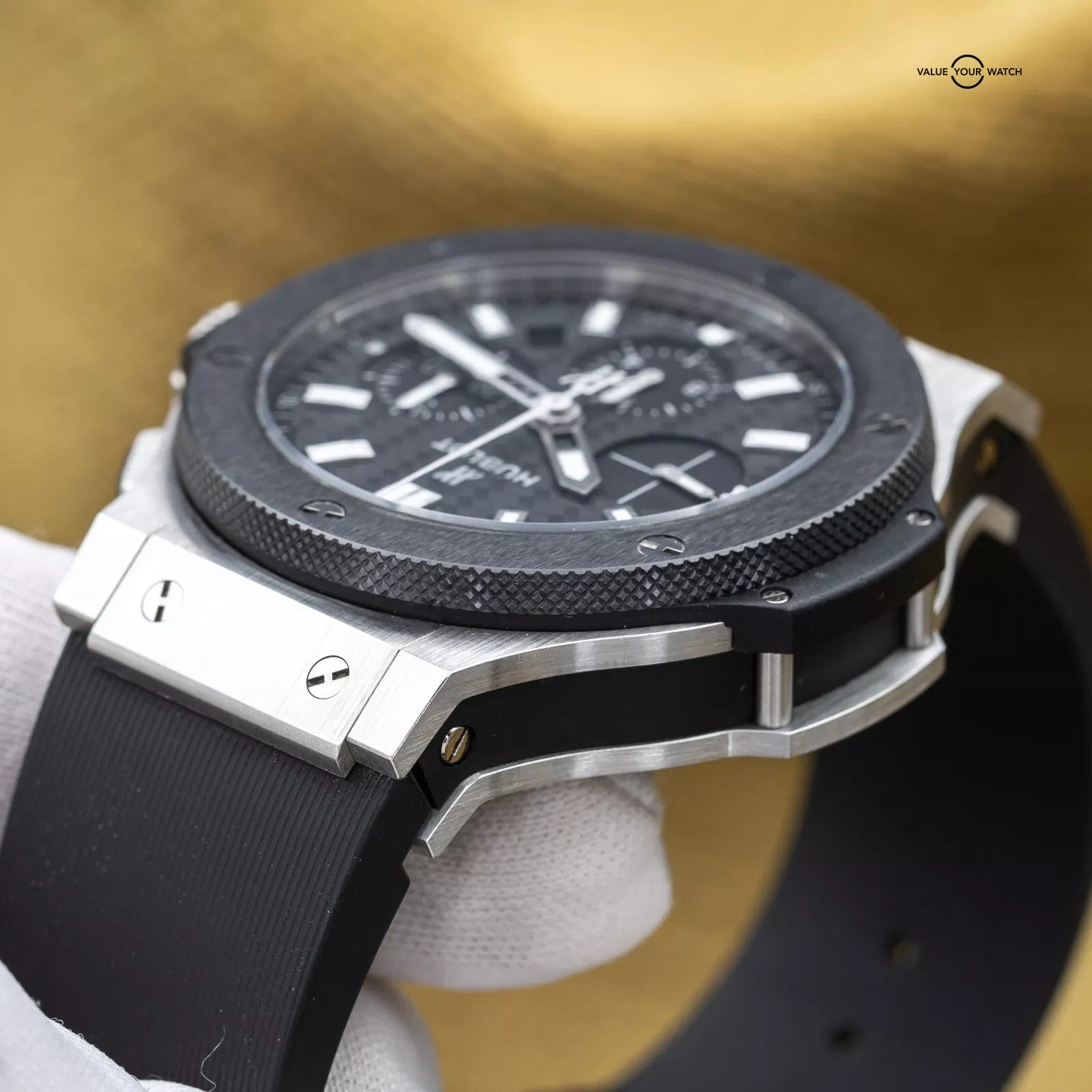 Hublot Big Bang 44mm Ceramic Carbon Steel Chronograph 301.SM.1770.RX - Full Set - Image 9