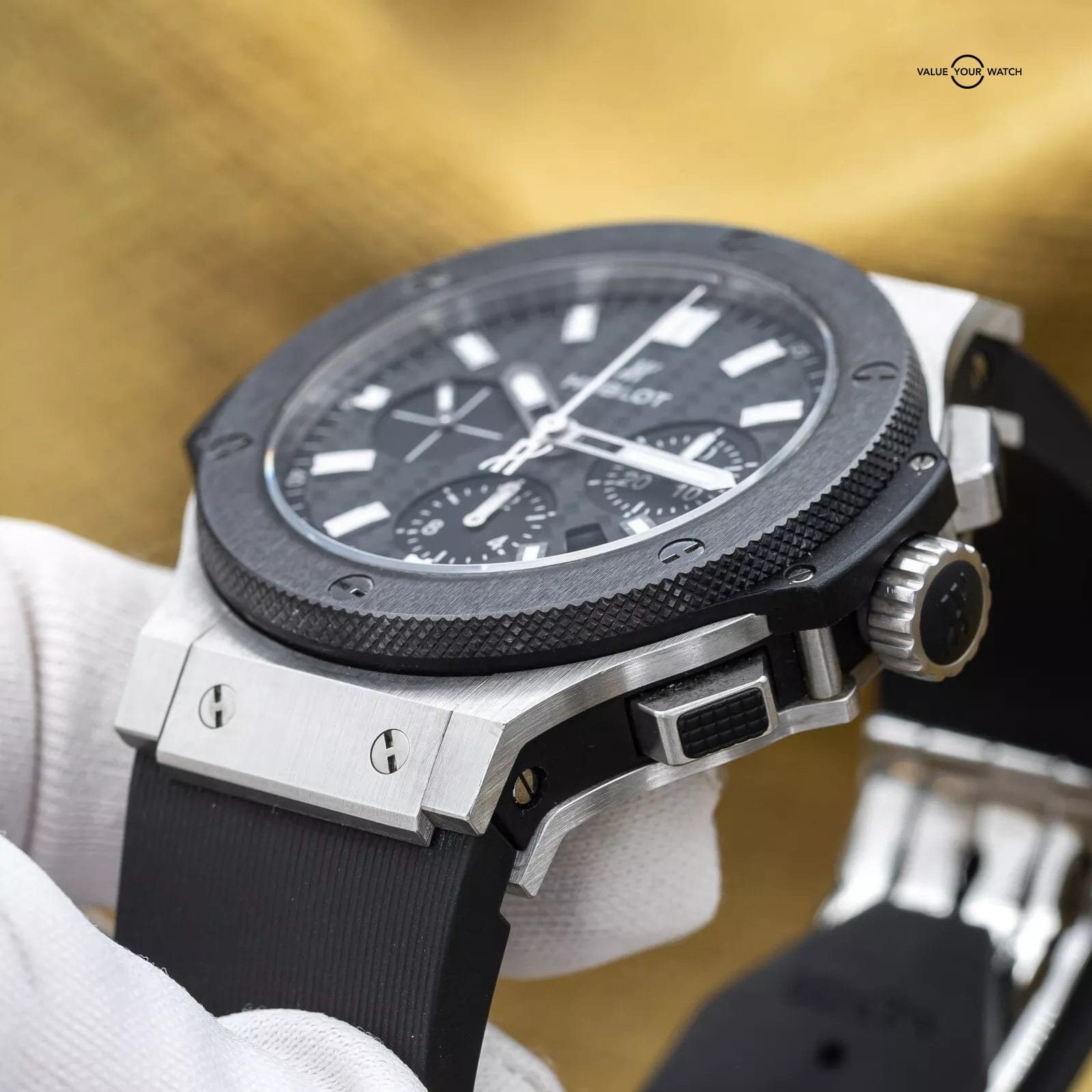 Hublot Big Bang 44mm Ceramic Carbon Steel Chronograph 301.SM.1770.RX - Full Set - Image 11