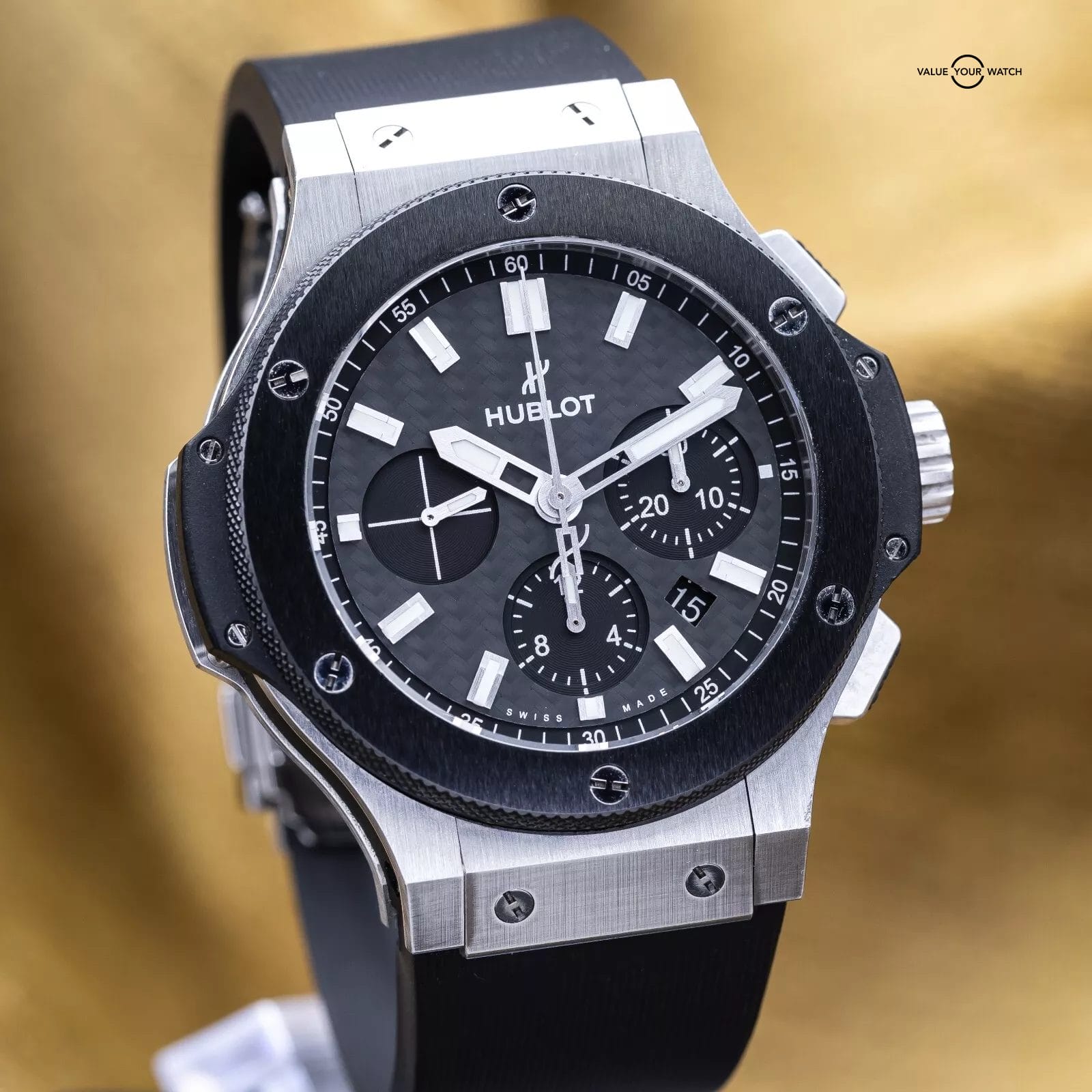 Hublot Big Bang 44mm Ceramic Carbon Steel Chronograph 301.SM.1770.RX - Full Set - Image 18