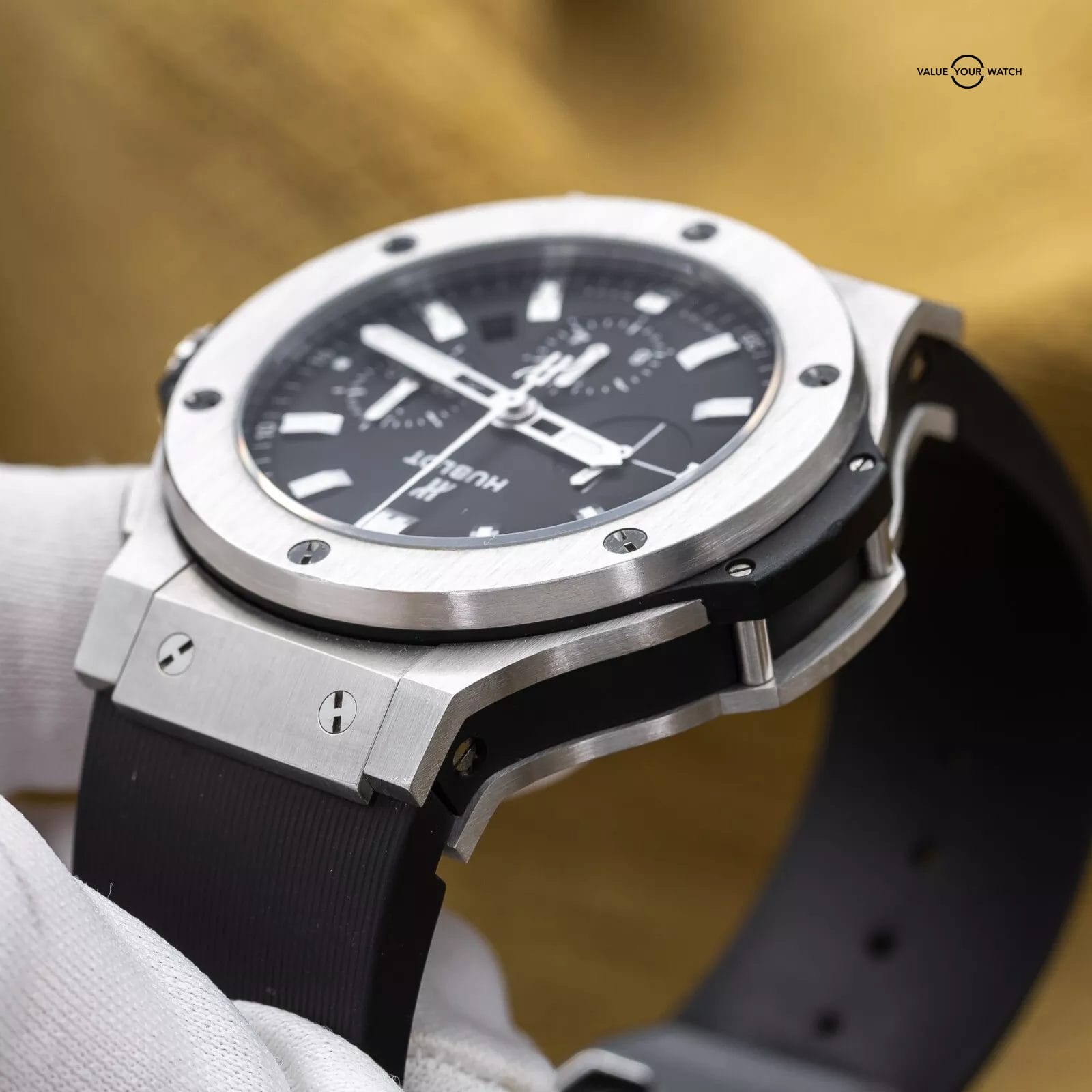 Hublot Big Bang 44mm Steel Chronograph Black Dial Rubber Strap 301.SX.1170.RX - Image 19
