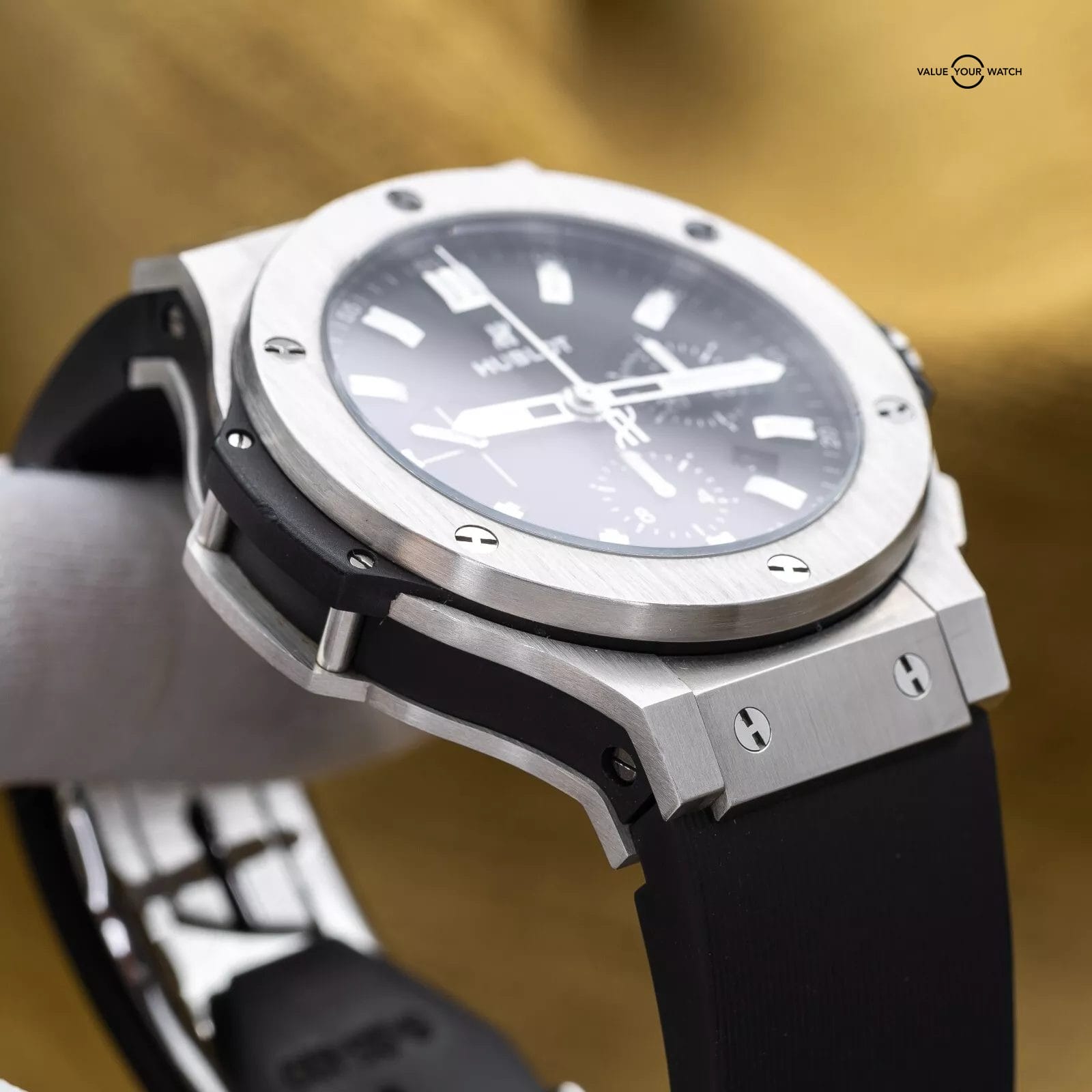 Hublot Big Bang 44mm Steel Chronograph Black Dial Rubber Strap 301.SX.1170.RX - Image 20