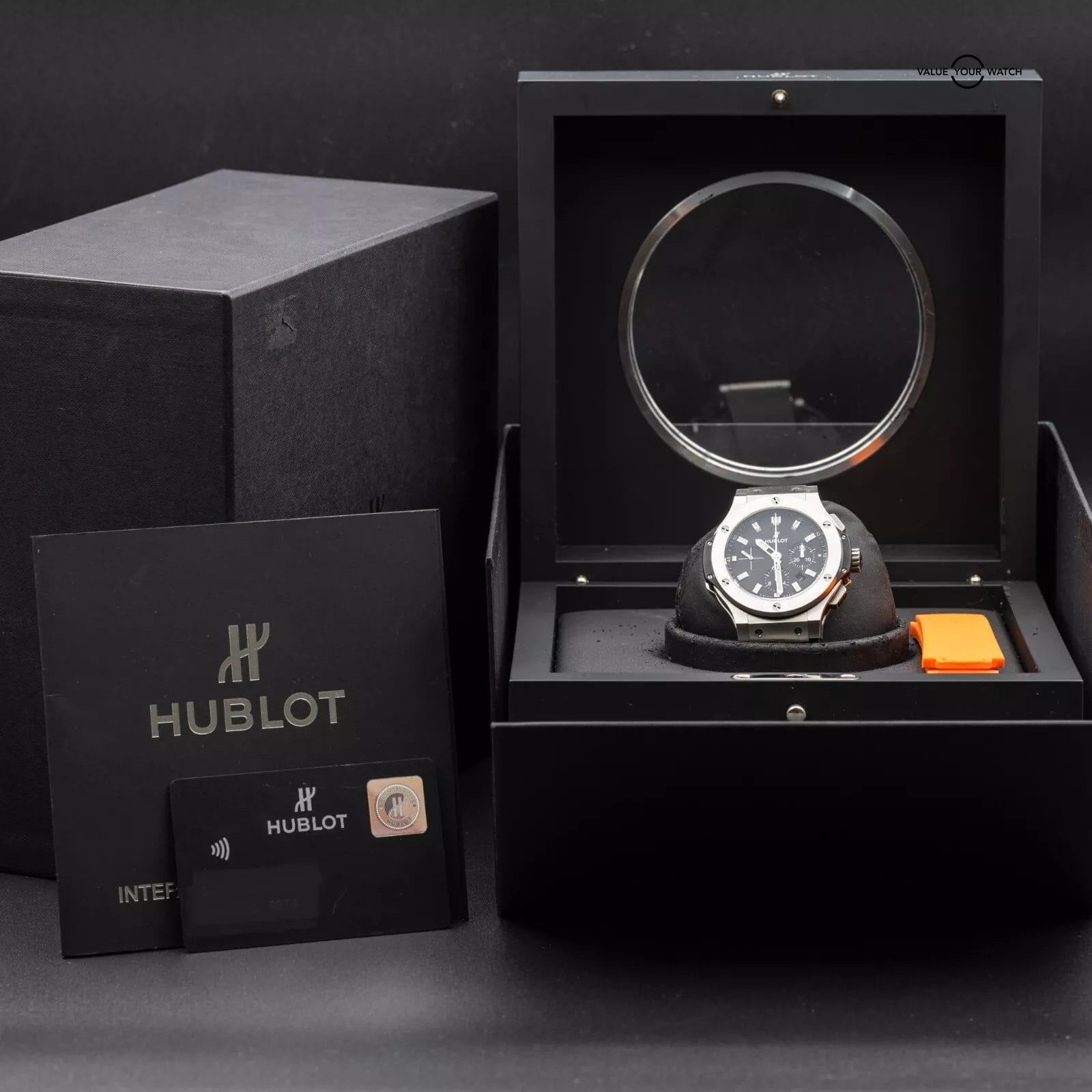 Hublot Big Bang 44mm Steel Chronograph Black Dial Rubber Strap 301.SX.1170.RX - Image 21