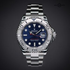 ROLEX Yacht-Master 40, Blue Dial, Oyster, Platinum Bezel, Ref.126622, Complete Set