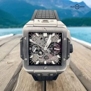 Hublot Square Bang Unico Titanium Skeleton Dial Men’s Watch – 821.NM.0170.RX