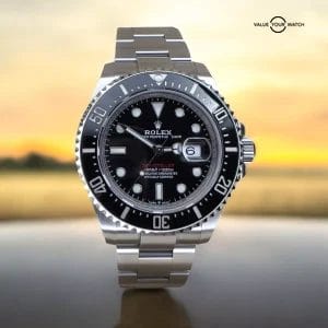 Rolex Sea-Dweller Red Letter 126600 Oyster Bracelet with Black Bezel