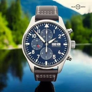 IWC Pilot’s Blue Dial Chronograph Men’s Watch IW377714