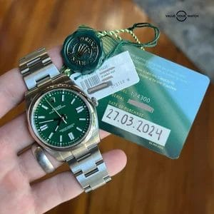 2024 Rolex Oyster Perpetual 41mm OP41 124300 Green Dial