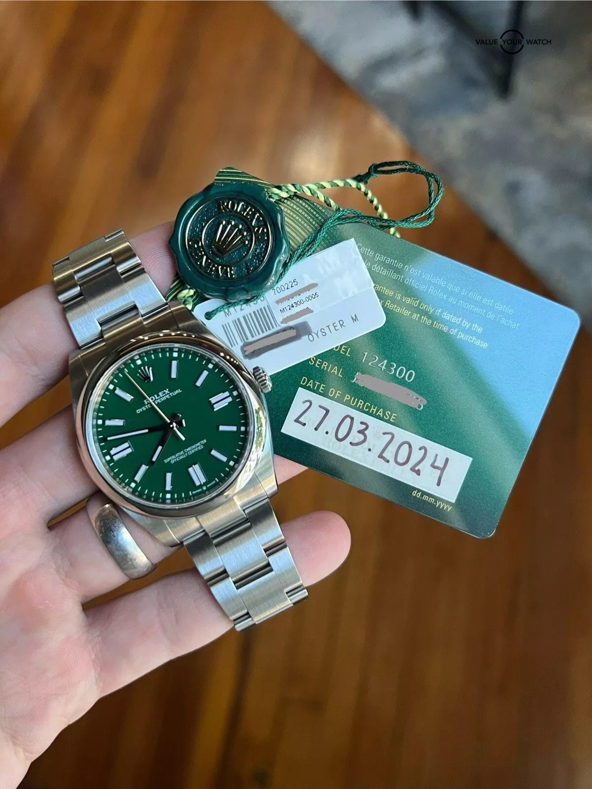 2024 Rolex Oyster Perpetual 41mm OP41 124300 Green Dial