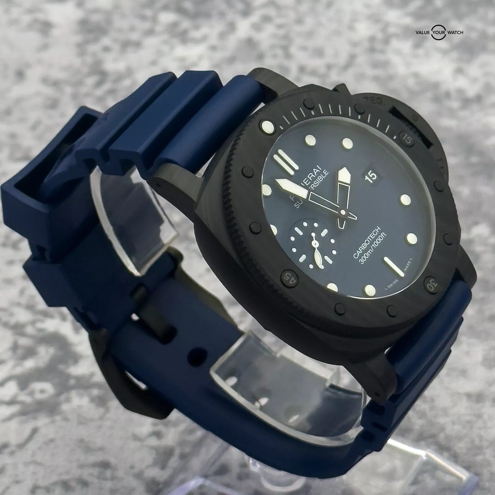 2024 Panerai Submersible Quarantaquattro Carbotech Blu Abisso 44mm Blue PAM01232 - Image 4