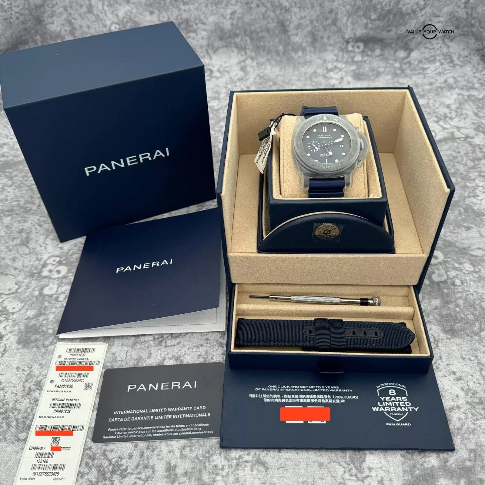 2024 Panerai Submersible Quarantaquattro Carbotech Blu Abisso 44mm Blue PAM01232 - Image 5