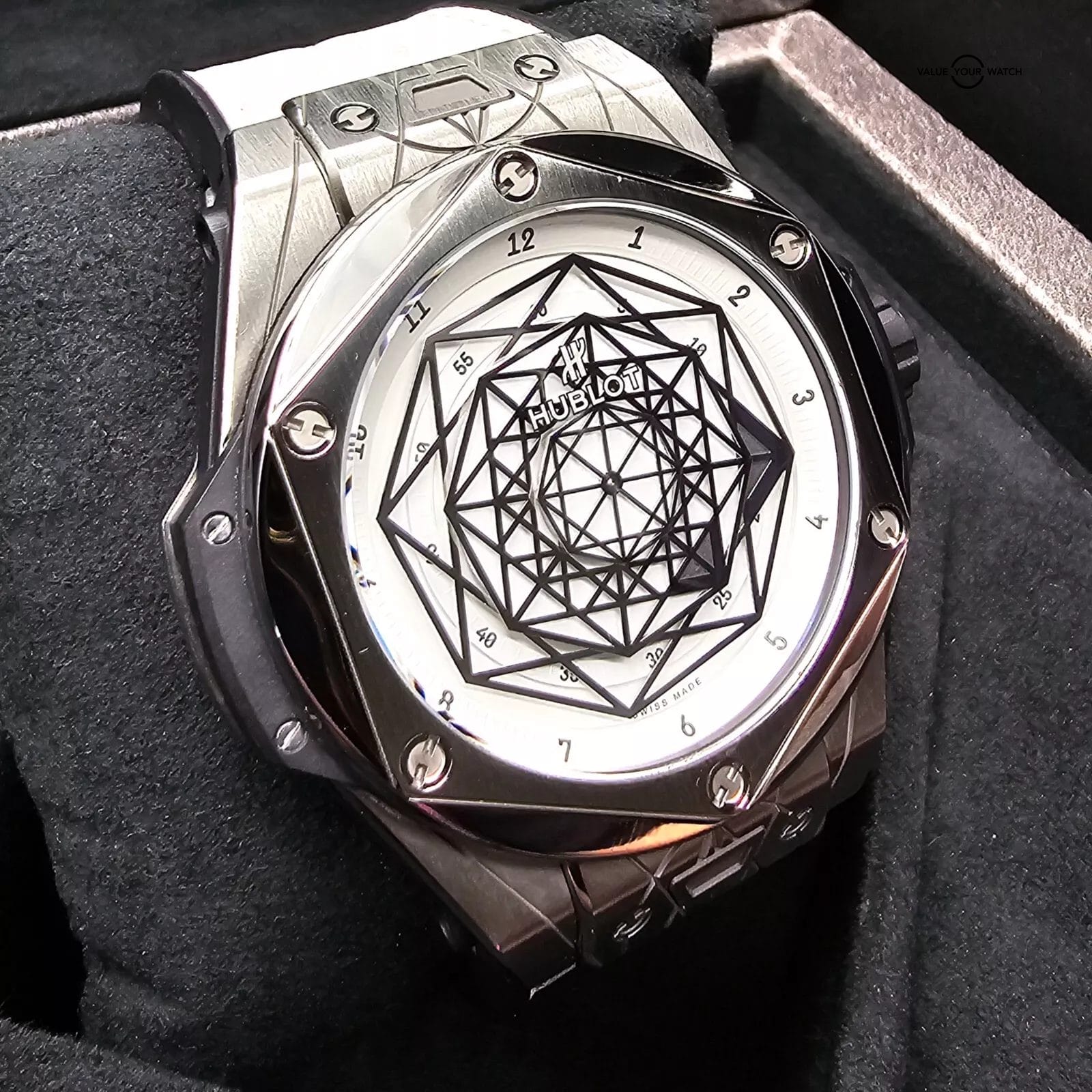 Hublot Big Bang Sang Bleu Titanium and white limited edition, 1 of 200