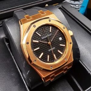 Audemars Piguet Royal Oak Selfwinding “Jumbo” 39mm, solid 18k rose gold Full set
