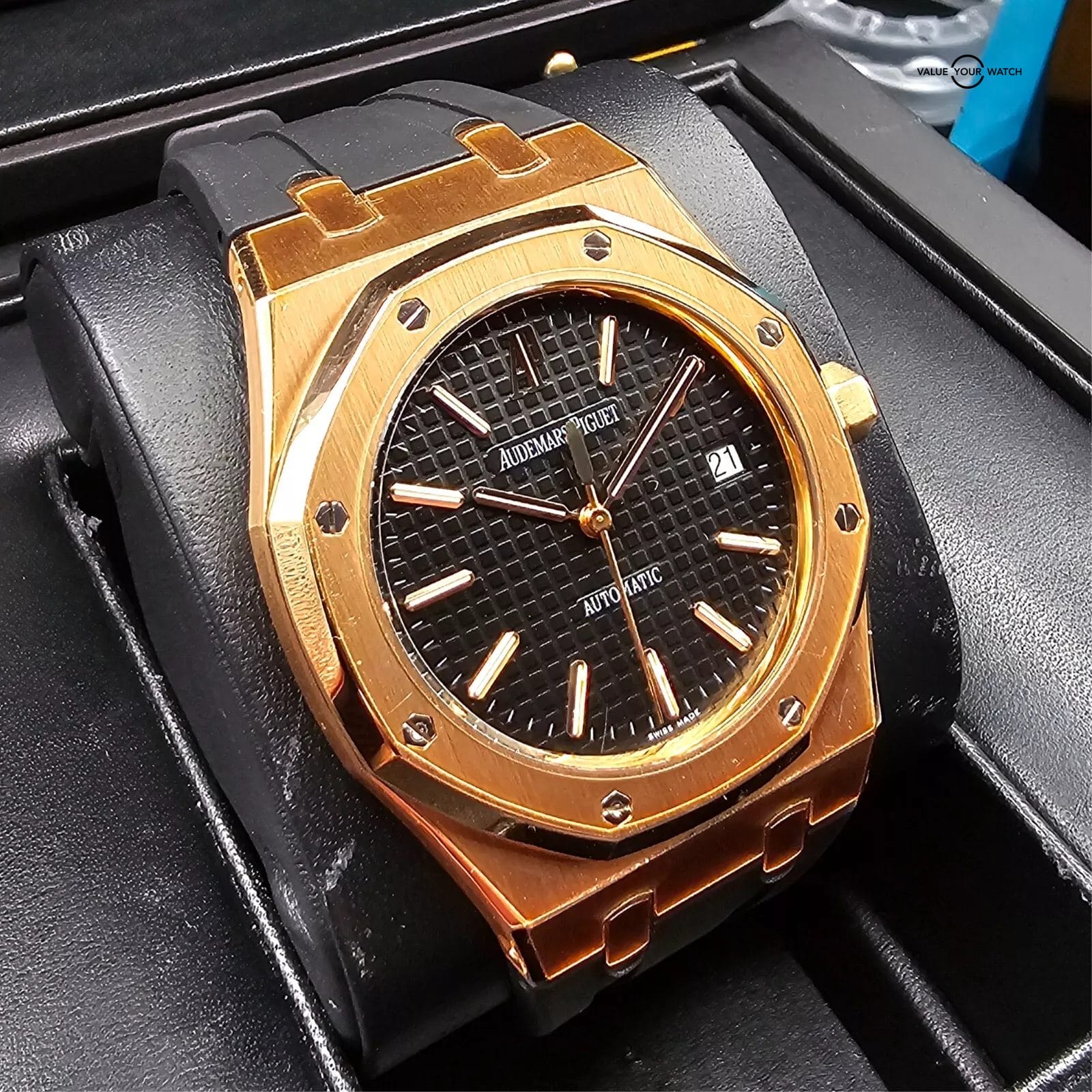 Audemars Piguet Royal Oak Selfwinding "Jumbo" 39mm, solid 18k rose gold Full set
