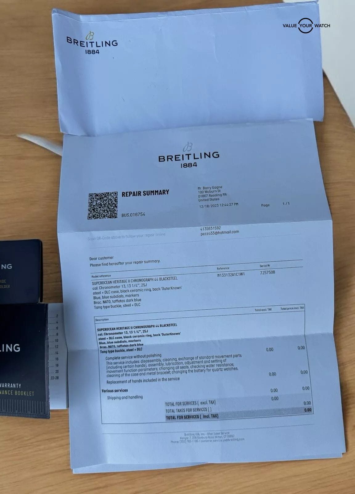 Breitling Superocean Heritage Chronograph 44 Blue Dial Outerknown M13313 - Image 4