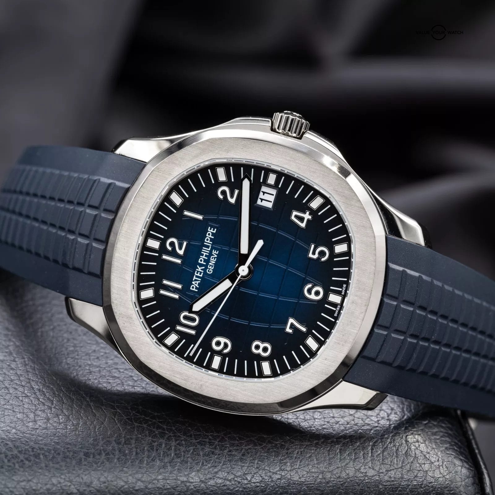 Patek Philippe Aquanaut 5168G-001 42.2mm White Gold Blue Dial Full Set 2021 - Image 14