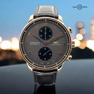2023 IWC Portugieser Chronograph 41mm Rose Gold IW371610 Box & Papers BEAUTIFUL!