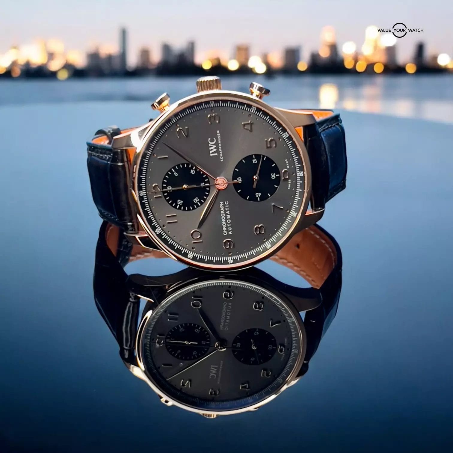 2023 IWC Portugieser Chronograph 41mm Rose Gold IW371610 Box & Papers BEAUTIFUL! - Image 3