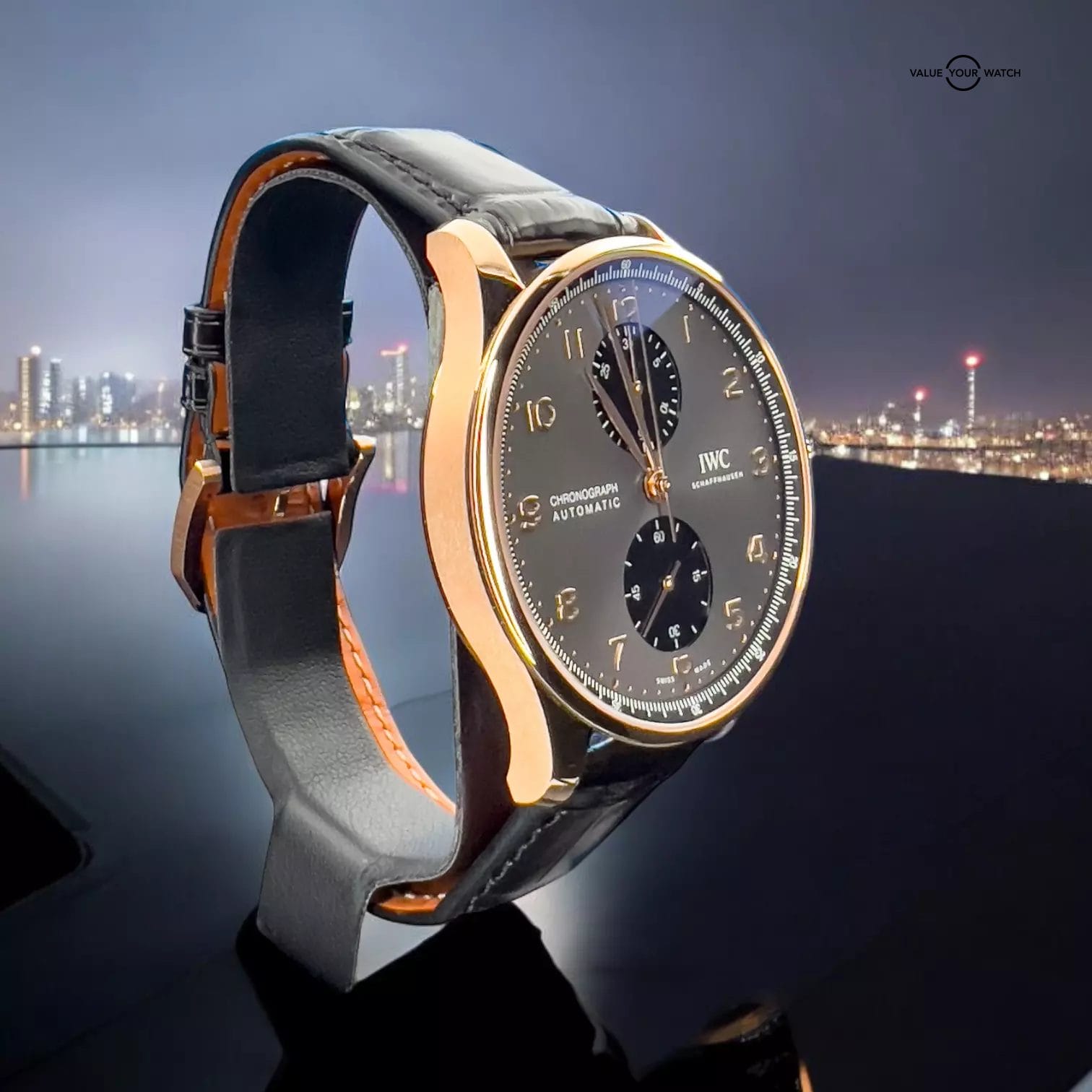 2023 IWC Portugieser Chronograph 41mm Rose Gold IW371610 Box & Papers BEAUTIFUL! - Image 9