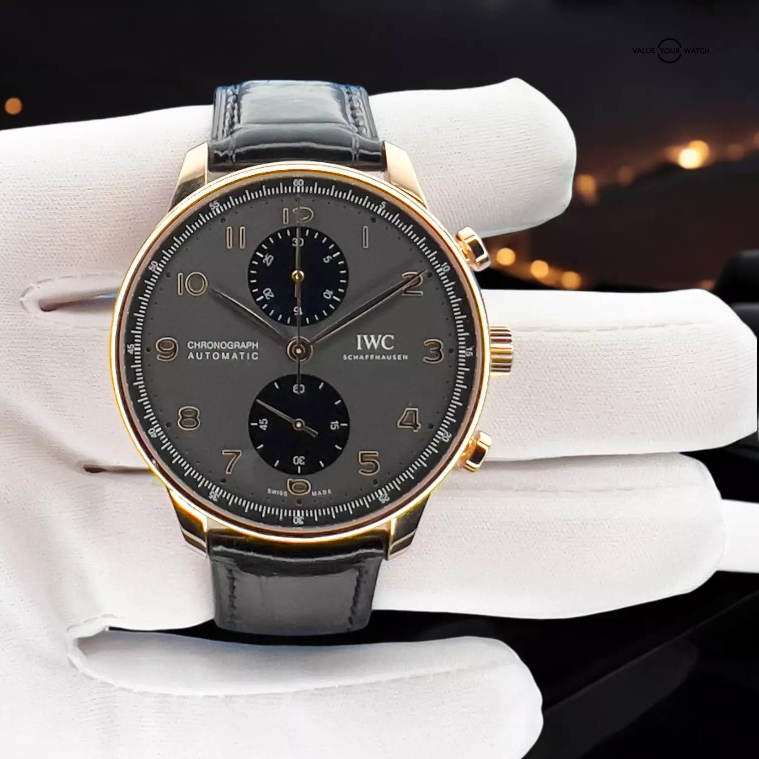 2023 IWC Portugieser Chronograph 41mm Rose Gold IW371610 Box & Papers BEAUTIFUL! - Image 12