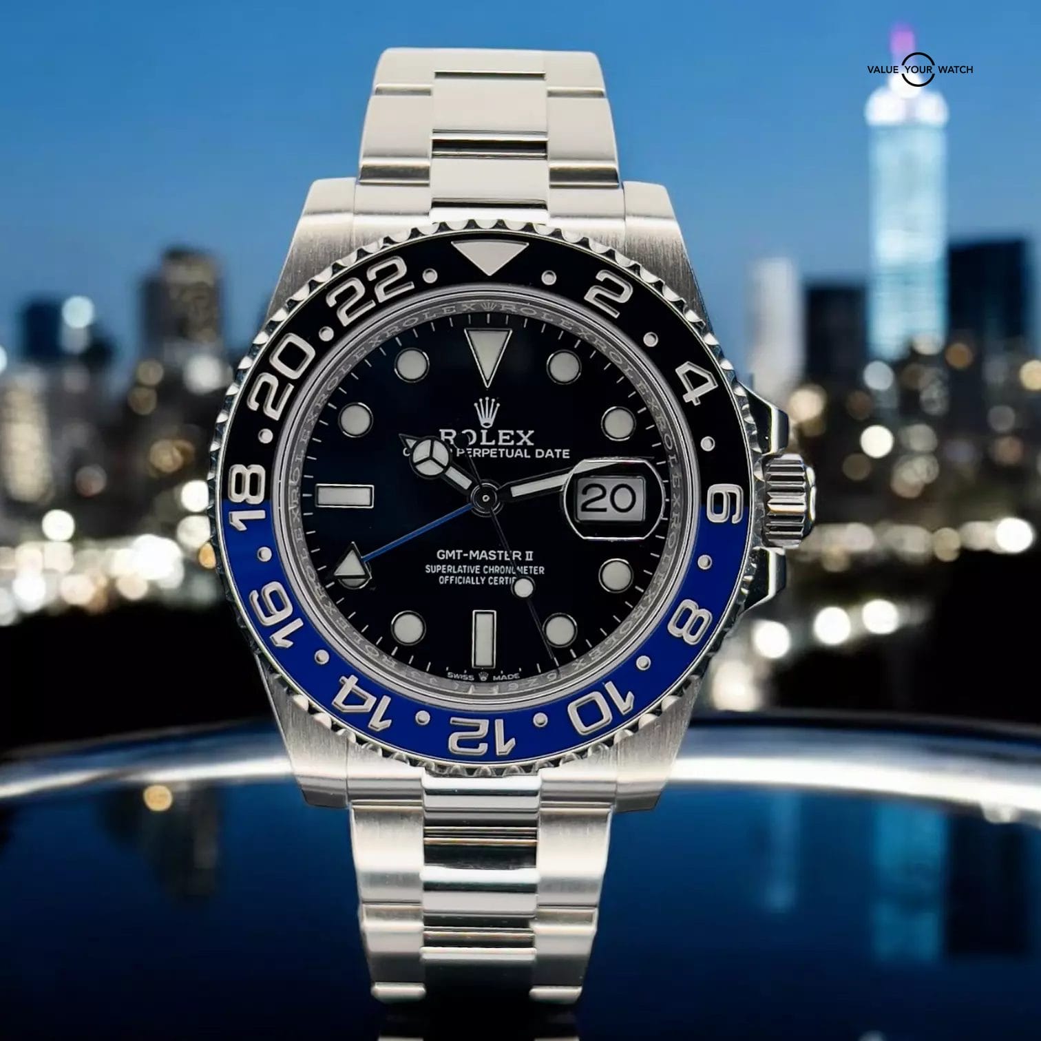 Rolex GMT-Master II BATMAN Blue OYSTER 40mm 126710BLNR BOX & PAPERS