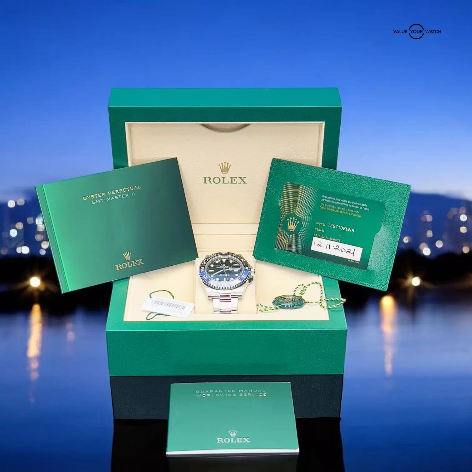 Rolex GMT-Master II BATMAN Blue OYSTER 40mm 126710BLNR BOX & PAPERS - Image 13