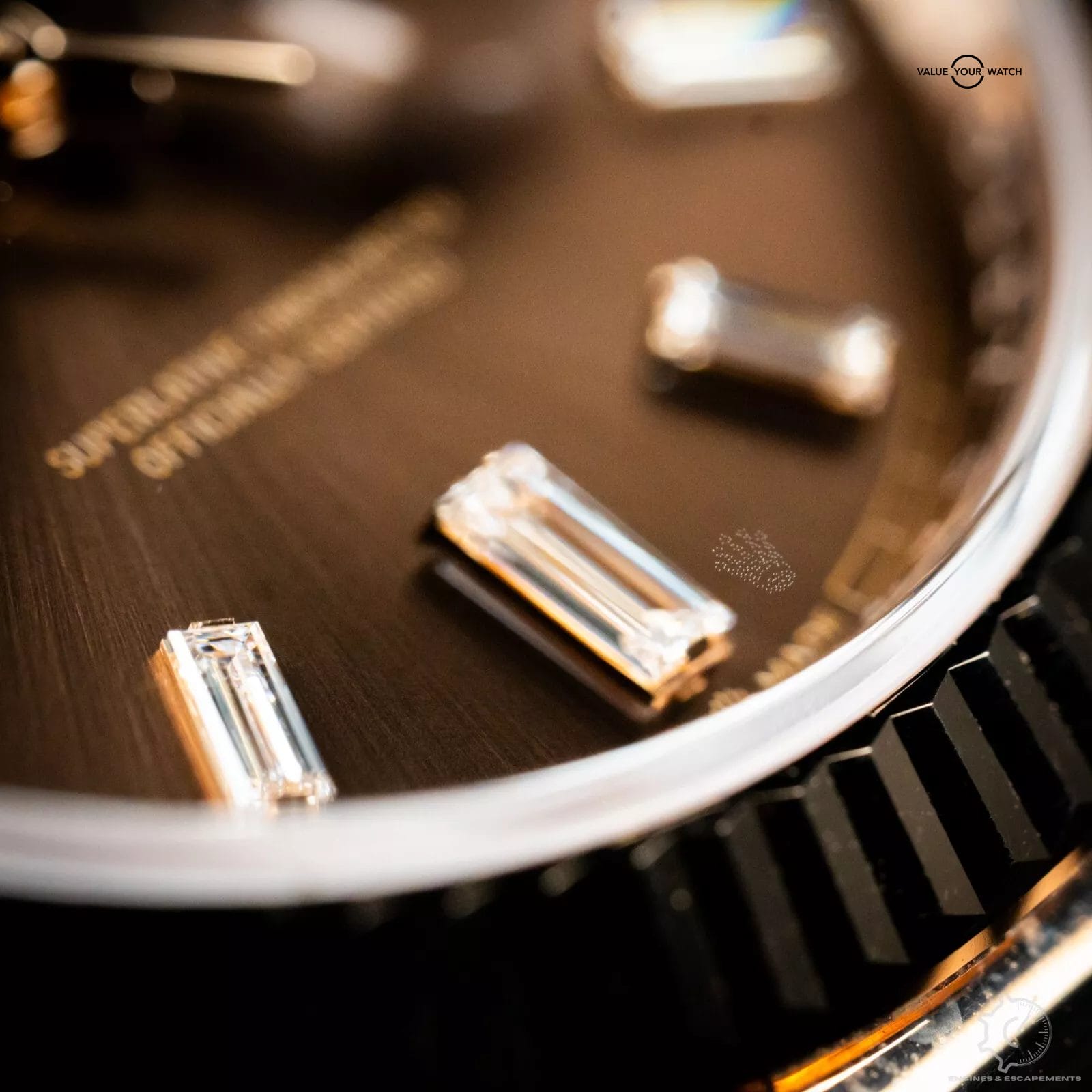 2024 Rolex Day-Date 40 Chocolate Brown Dial Diamond Rose Gold President - 228235 - Image 8